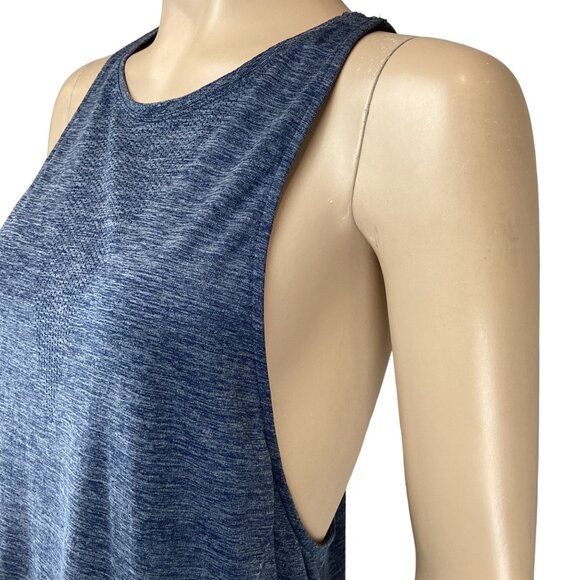 Athleta Top Size‎ Small Womens Racerback Blue Sleeveless Tank Athletic Stretch - Picture 4 of 6